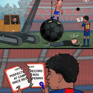 星空娱乐app-巴萨0-2马竞全场数据：射门数18-5，控球率58%-42%